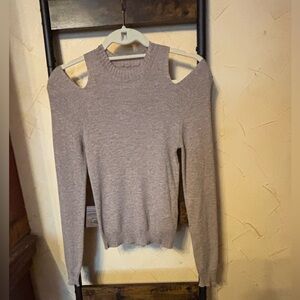 Hudson Jeans Cold-Shoulder Crewneck Sweater Size M